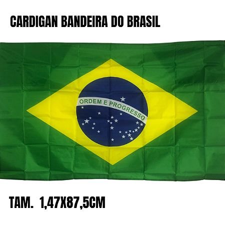 CARDIGAN DA BANDEIRA DO BRASIL