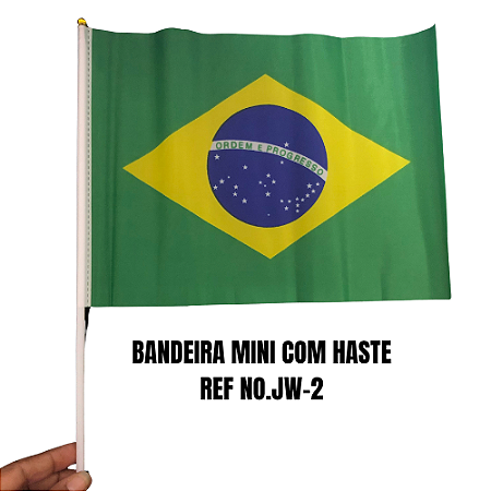 BANDEIRA MINI COM HASTE REF JW-2