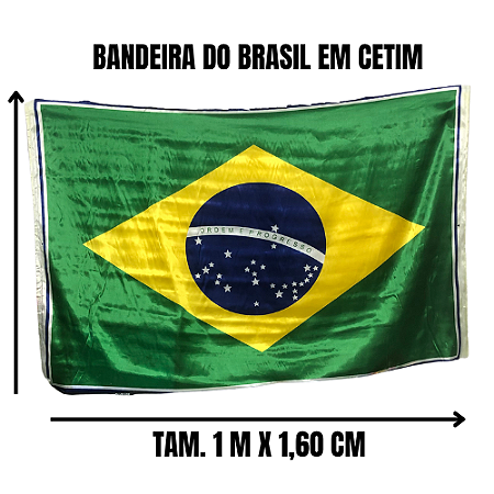 BANDEIRA DO BRASIL EM CETIM