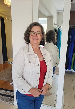 Jaqueta em Sarja