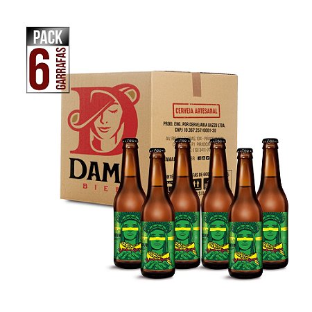 Dama Sour Maracujá com Pimenta Rosa - 355ml - 6 Unidades