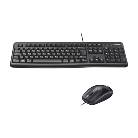 KIT TECLADO E MOUSE USB MK120 PRETO LOGITECH