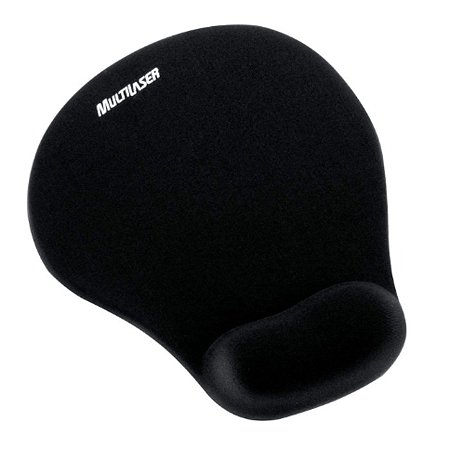 MOUSE PAD MULTILASER APOIO GEL GRANDE PRETO