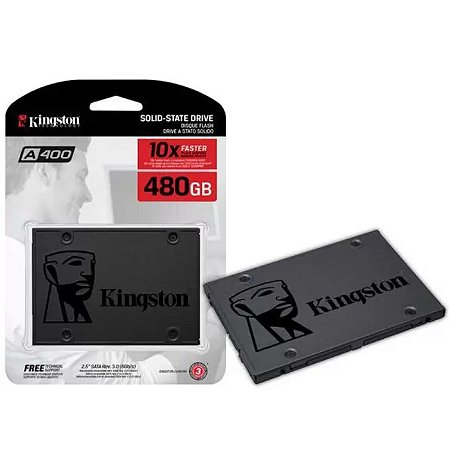 HD SSD 480GB KINGSTON A400 SATA III 2.5" SA400S37/480GB