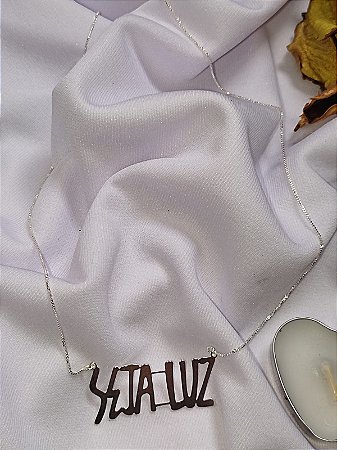 Colar seja luz em prata 925
