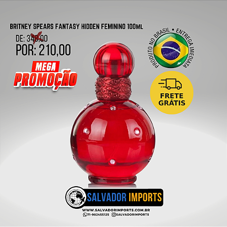 BRITNEY SPEARS FANTASY HIDDEN FEMININO 100ml