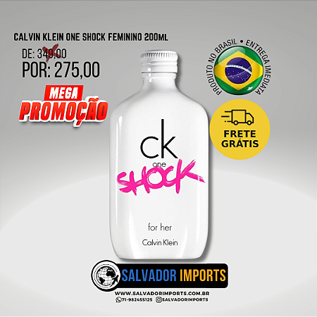 CALVIN KLEIN ONE SHOCK FEMININO 200ml