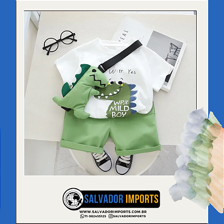 Conjunto Infantil Sr Dino Menino