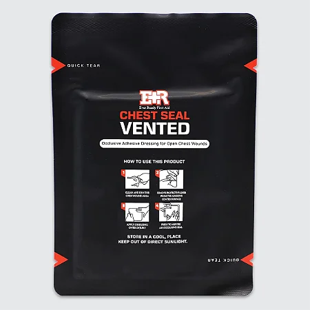 Selo de Tórax ventilado com abertura rápida - 16,8 cm x 16,8 cm