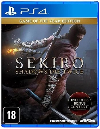 JOGO PS4 SEKIRO SHADOWS DIE TWICE GAME OF THE YEAR EDITION