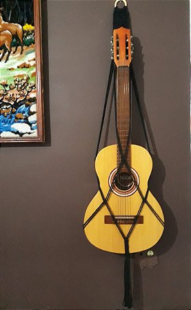 Suporte de Violão e Ukulele em macramê