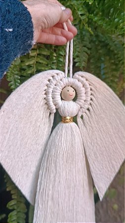 Anjos  (macramê) - Decore com Elegância  e Significado