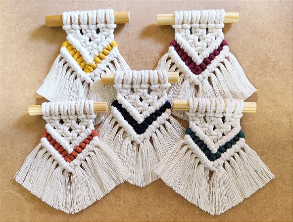 Micro painel macramê (imã) - lembrancinhas