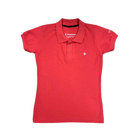 CAMISA POLO BABY LOOK - EMBRAER
