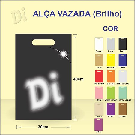 Alça vazada 30x40x0,12 - CORES