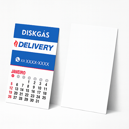 Imã de Geladeira com Calendário 2026 – Linha PVC