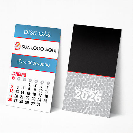 Imâ de Geladeira Com Calendário 2026 - Manta Magnetica Total