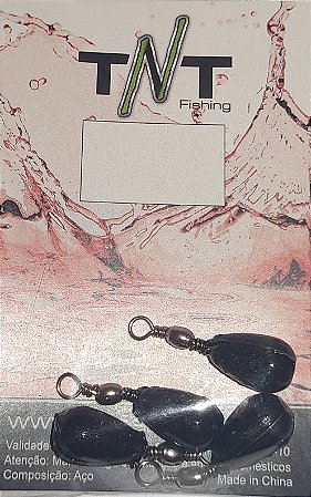 Chumbo Down Shot Black TNT Fishing Pack c/ 4 unidades