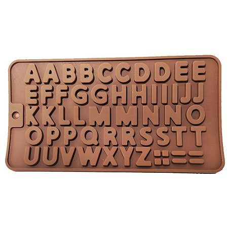 Molde Forma Silicone Letras Alfabeto Pasta Americana Biscuit