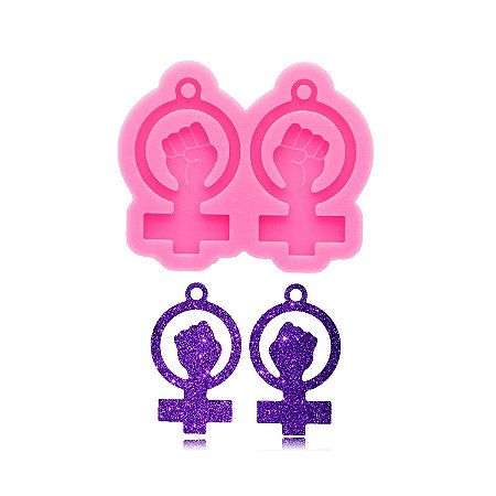 Molde de Silicone Artesanato Feminismo Movimento Negro