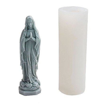 Molde de Silicone para Vela Santa Virgem Maria 13cm