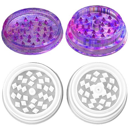 Molde de Silicone Moedor Dichavador Triturador de Fumo para Resina