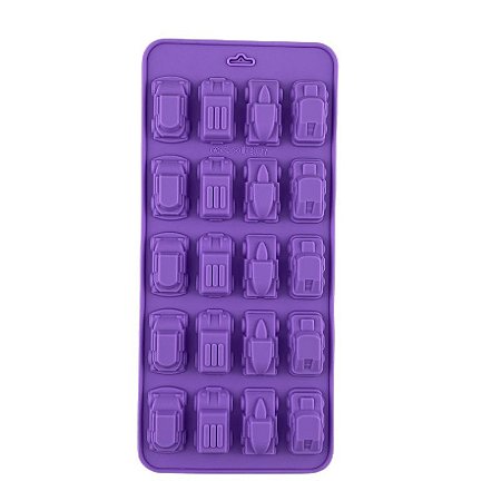 Molde de Silicone Carro Carrinhos Chocolate 20 cavidades