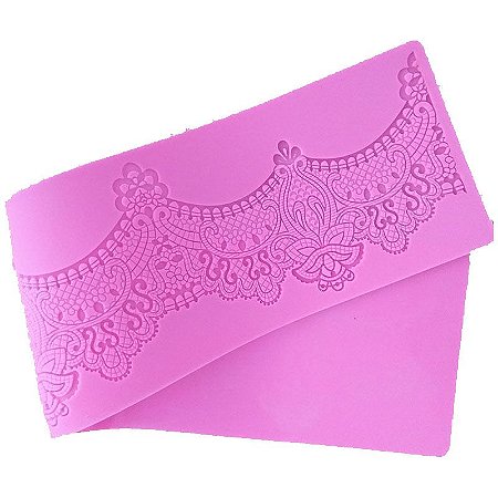 Tapete de Silicone para Bolo Renda de Açucar Molde R24
