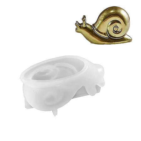 Molde de Silicone Caracol Caramujo Artesanato Resina Decorativo