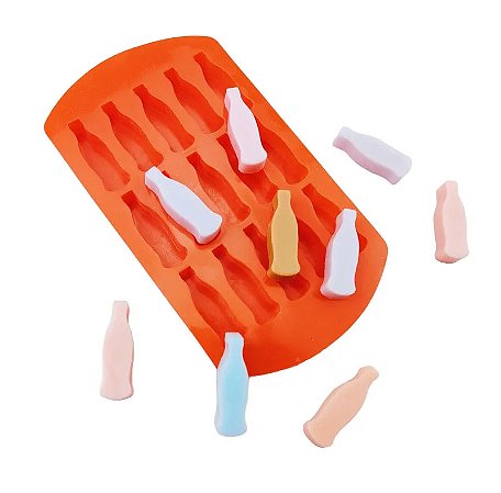 Molde de Silicone Garrafa Coca-cola Refrigerante Doce Resina