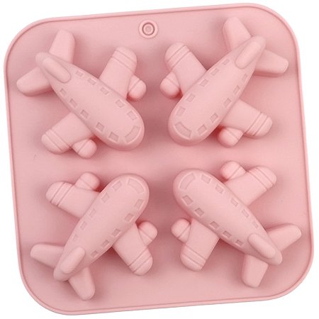 Molde De Silicone Avião Aviãozinho Pasta Americana Resina