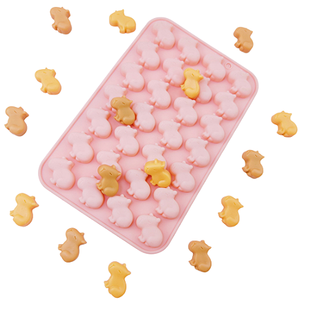 Molde Silicone Mini Capivara Chocolate Biscuit Resina