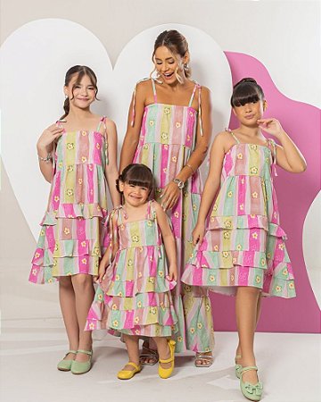 Vestido flowers Mãe & Filha (Filha)