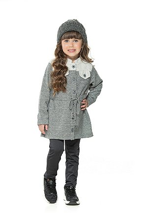 Conjunto infantil menina calça legging preto