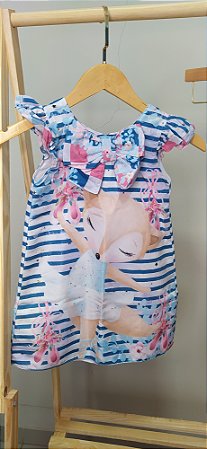 Vestido infantil raposa bailarina