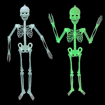 Esqueleto Fluorescente Halloween - 90 cm