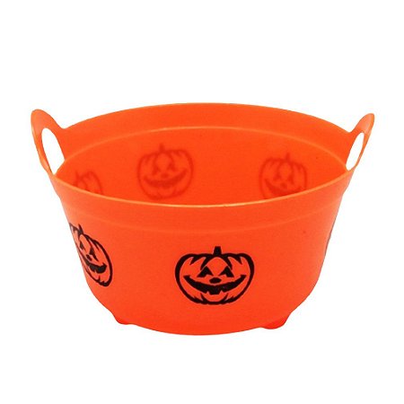 Cesta Plástica - Mini Bowl Sortido - Happy Halloween - 11,5 x 6,5 x 11,5 cm - 1 unidade