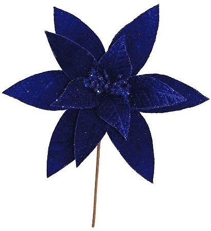 Pick Poinsetia Azul 30cm