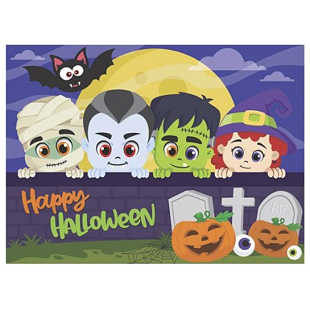 Painel TNT Halloween Baby Piffer - 1,40 x 1,03cm