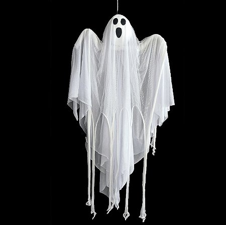Fantasma para Pendurar Halloween - 50cm x 40cm - 1 Unidade