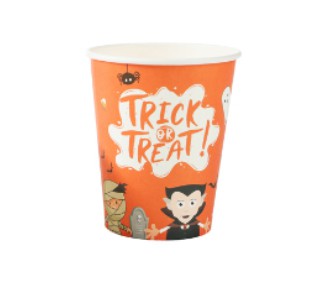 Copo de Papel Halloween 270ml Trick or Treat - 10 Unidades