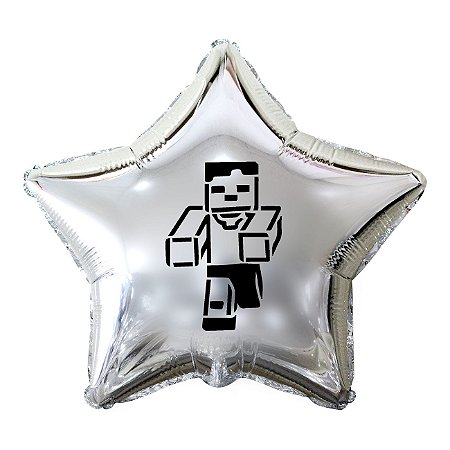 Balão Personalizado Estrela Minecraft