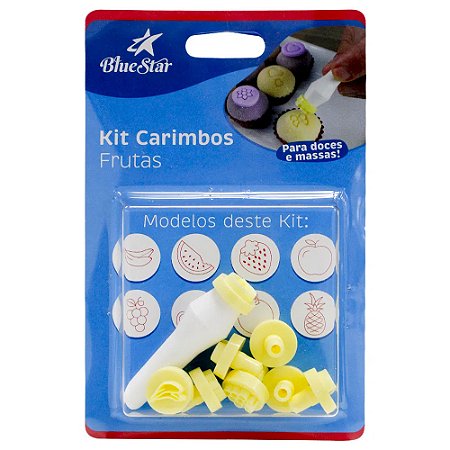 Kit Carimbos Frutas - 9 peças
