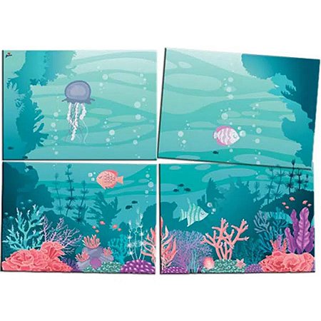 Painel Gigante Cartonado Sereia - Junco