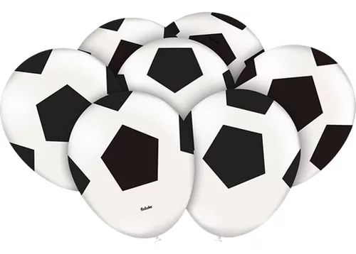 Balão Bexiga Futebol - Tamanho 9 Polegadas (23cm) - 25 Unidades