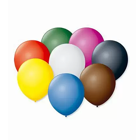 Balão Bexiga Sortido - Tamanho 7 Polegadas  (18cm) - 50 unidades