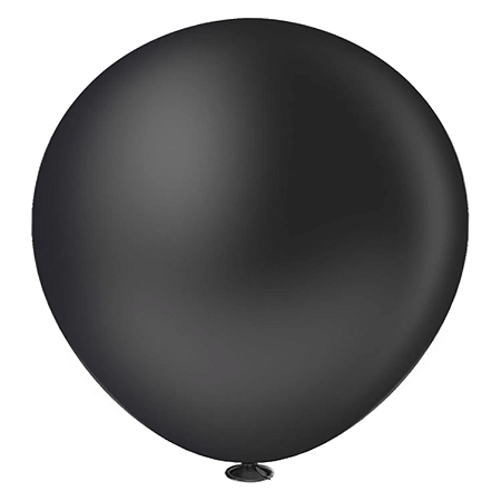 Balão Bexigão - Preto - 25 Polegadas (65cm)