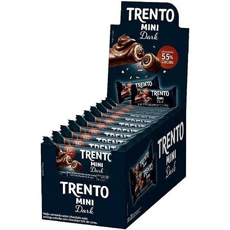 Trento mini sabor chocolate dark 256g - PECCIN
