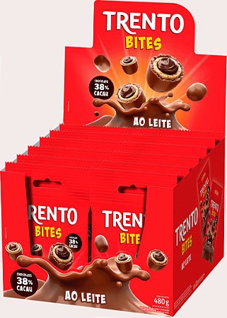 Chocolate Trento Bites Ao Leite Peccin 480g - 12 unidades