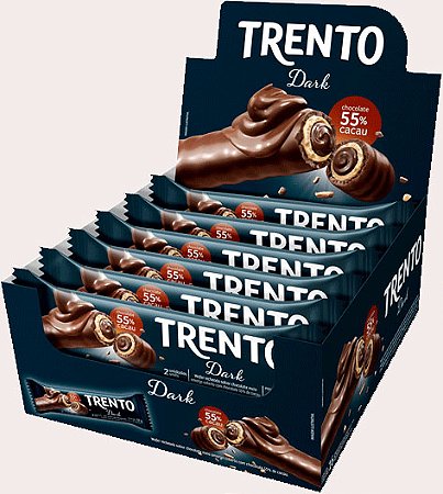 Trento Chocolate Dark - Caixa 512g - 16 Unidades